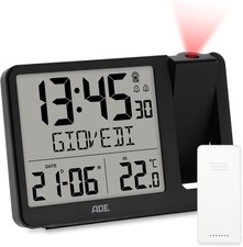 Sveglia Digitale Radiocontrollata Con Proiezione E Sensore Esterno | Orologio IT