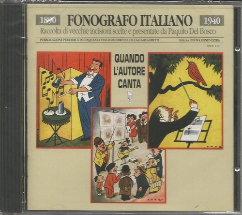 Fonografo italiano raro cd - fonografo,