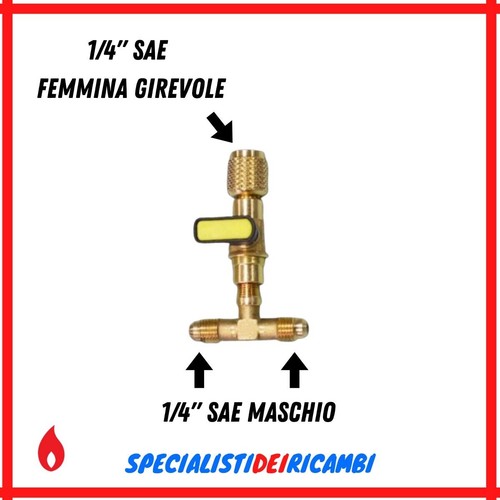 Valvola con sae maschio - con, 1/4