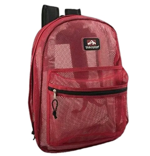 Zaino rete rosso trasparente - rete,