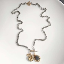 Collana con ciondolo convertibile Zara Charms nuova retrò donna festa vacanze gioielli