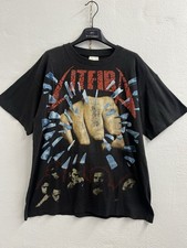 1993 Litfiba Terremoto Tour T-shirt musicale vintage Tg. / (L) nero grafite