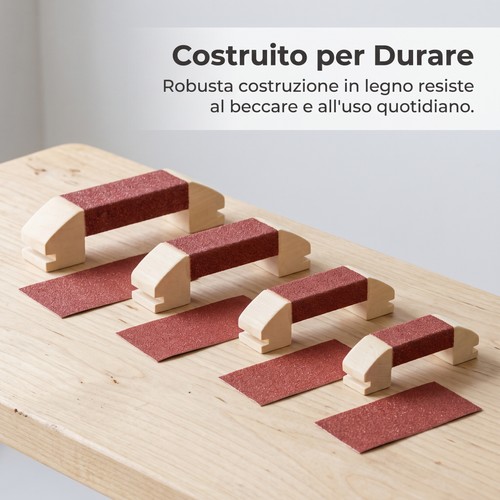 Trespolo uccelli legno con - trespolo, in