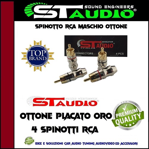 Pezzi connettore rca maschio - connettore,