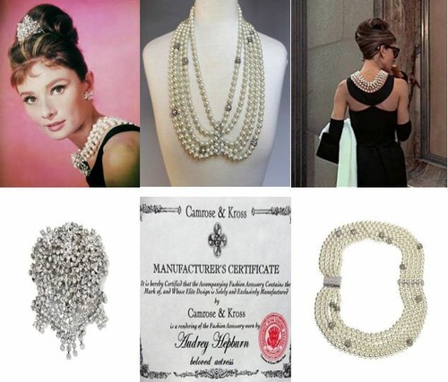 Collana spilla audrey - collana+spilla,