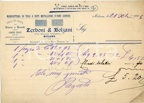 1896 milano zerboni - 1896,