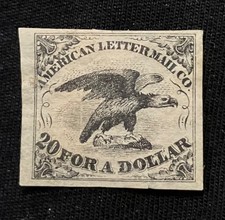 1844 Scott #5L1 (var) American