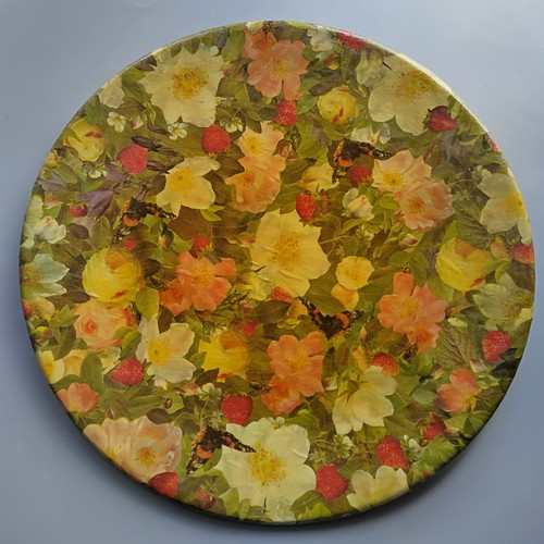 Piatto portata decoupage in - piatto,