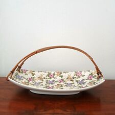 POZZI Franco vassoio in ceramica design anni '60 decoro "Sanremo"