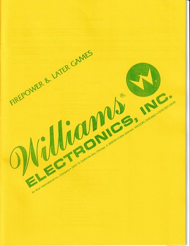 Williams firepower later - &,