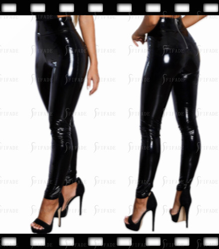 Leggings lattice vita alta