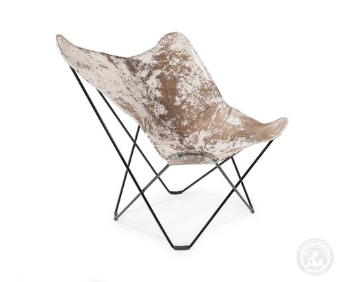 Sedia farfalla vera pelle - sedia,