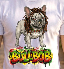 T Shirt Bulldog francese Rasta