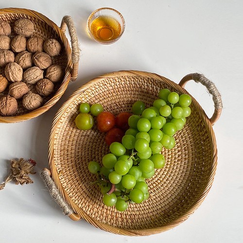 Vassoio servito rattan - in,