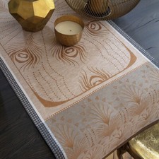 Le Jacquard Francais - Striscia da tavola/Runner Cabaret - Lune - Lino