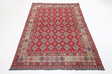 Tappeto rosso Sumak Kilim 5 x