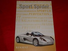 RENAULT Sport Spider depliant