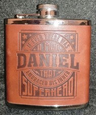 DANIEL Leather Hip Flask