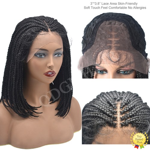 Parrucca corta cornrow trecce