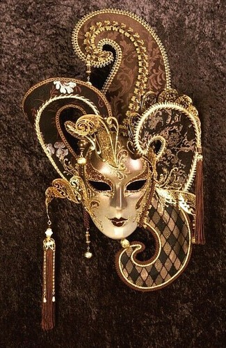 Maschera veneziana indossabile - veneziana,