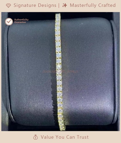 Bracciale tennis 5ct tondo - bracciale,