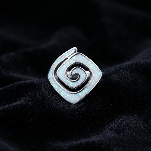 Anello rombo opale - a,