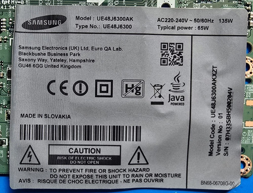 Scheda con samsung - t-con,