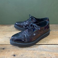 T.U.K Vinyl Creepers - Nero