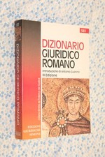 Dizionario giuridico romano - dizionario,