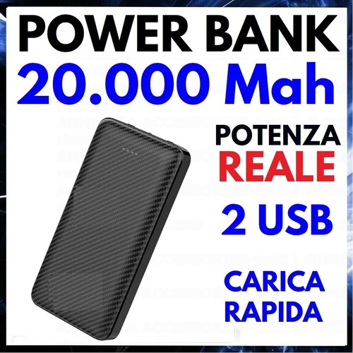 Power bank 20000 mah batteria - bank,
