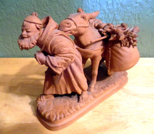 TERRACOTTA SHEPHERD W/DONKEY