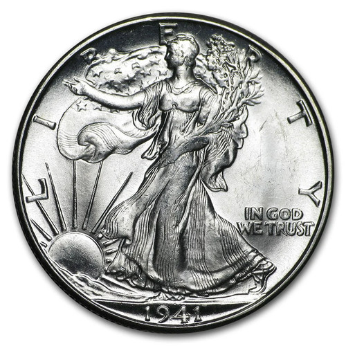 Mezzo dollaro 1941 walking - mezzo,