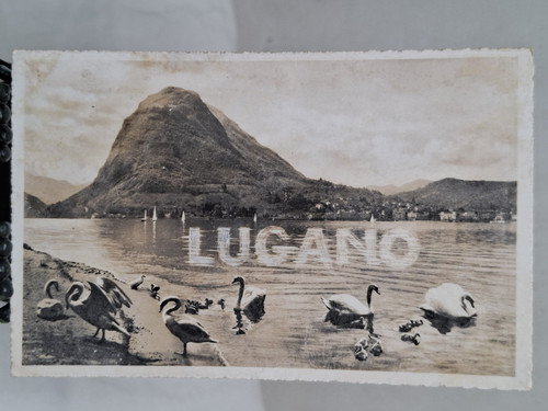 Cartolina epoca lugano - d'epoca,