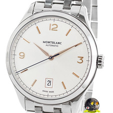 Orologio Uomo Montblanc HERITAGE 112519 Cronometria Automatico Quadrante Argento 38,5mm