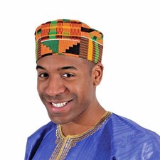 Cappello Kente Kufi, berretto