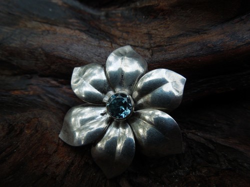 Ciondolo fiore argento - ciondolo,