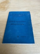 llibretto di circolazione citroen am jd epoca collezione
