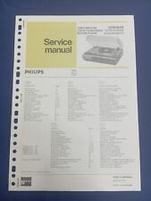 Tuner Ampli Cassette Turntable PHILIPS 22RH943 Vintage SERVICE MANUAL ORIGINALE