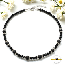 COLLANA UOMO DONNA OSSIDIANA