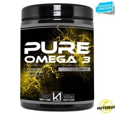 K1 Nutrition PURE OMEGA 3 Fish Oil 500 perle da 1,24 gr OLIO di PESCE 