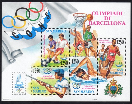 San marino 1992 foglietto 35 - marino,