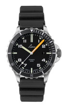 Laco 862106 Orologi Squad Himalaya 42mm Automatico Quadrante Nero su Gomma