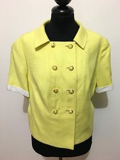 FERNANDA GATTINONI VINTAGE '60 Giacca Donna Lino Cotton Woman Jacket Sz.L - 46