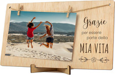 Portafoto Con Clip in Legno