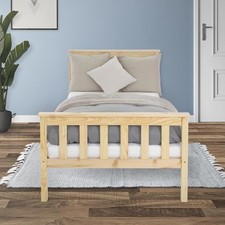 Letto singolo in legno con