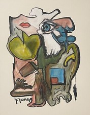 Gouache Firmata Jungo Del 1979