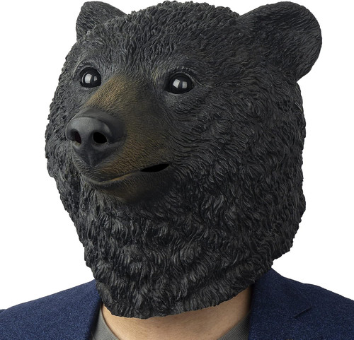 Maschera orso nero animali