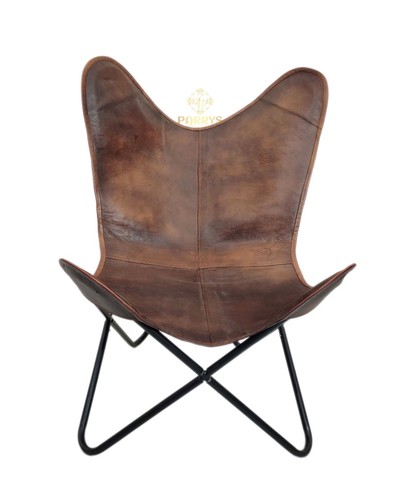 Vintage pelle farfalla sedia - vintage,