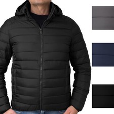Giubbotto Giubbino 100 Grammi Uomo Piumino Giacca Antivento Con Cappuccio Remov