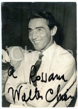 1960 ca CINEMA Walter CHIARI - Fotografia seriale con AUTOGRAFO 10x15 cm
